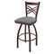Holland Bar Stool Co 30" Swivel Bar Stool, Bronze Finish, Canter Grey Seat 82030BZ007 - alternate 1